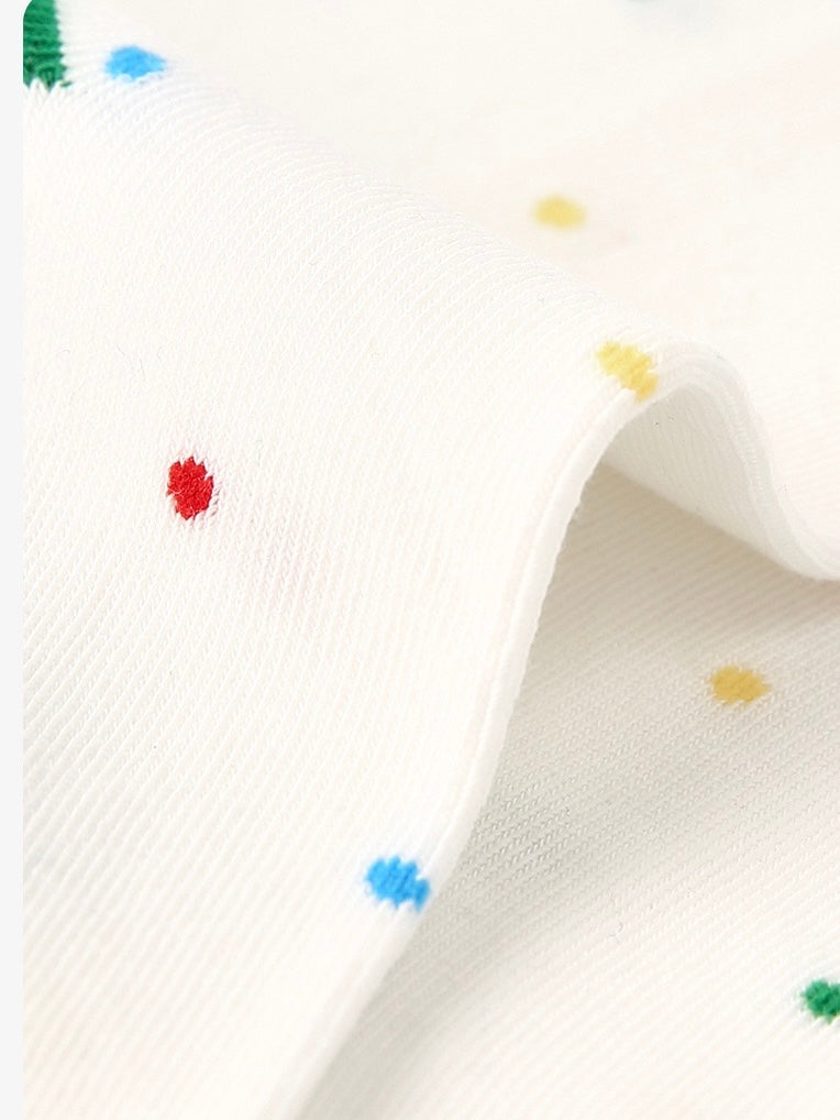 Tomato Checkered Cute Socks（Set of 3）