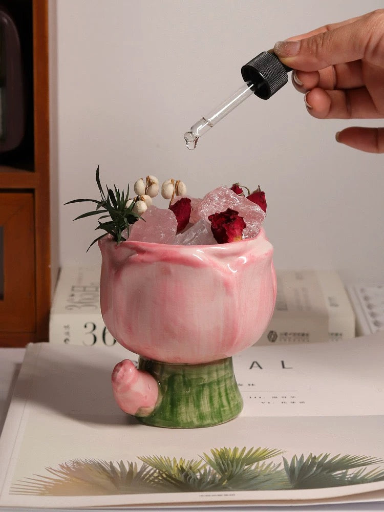 Rose Ceramic Crystal Diffuser
