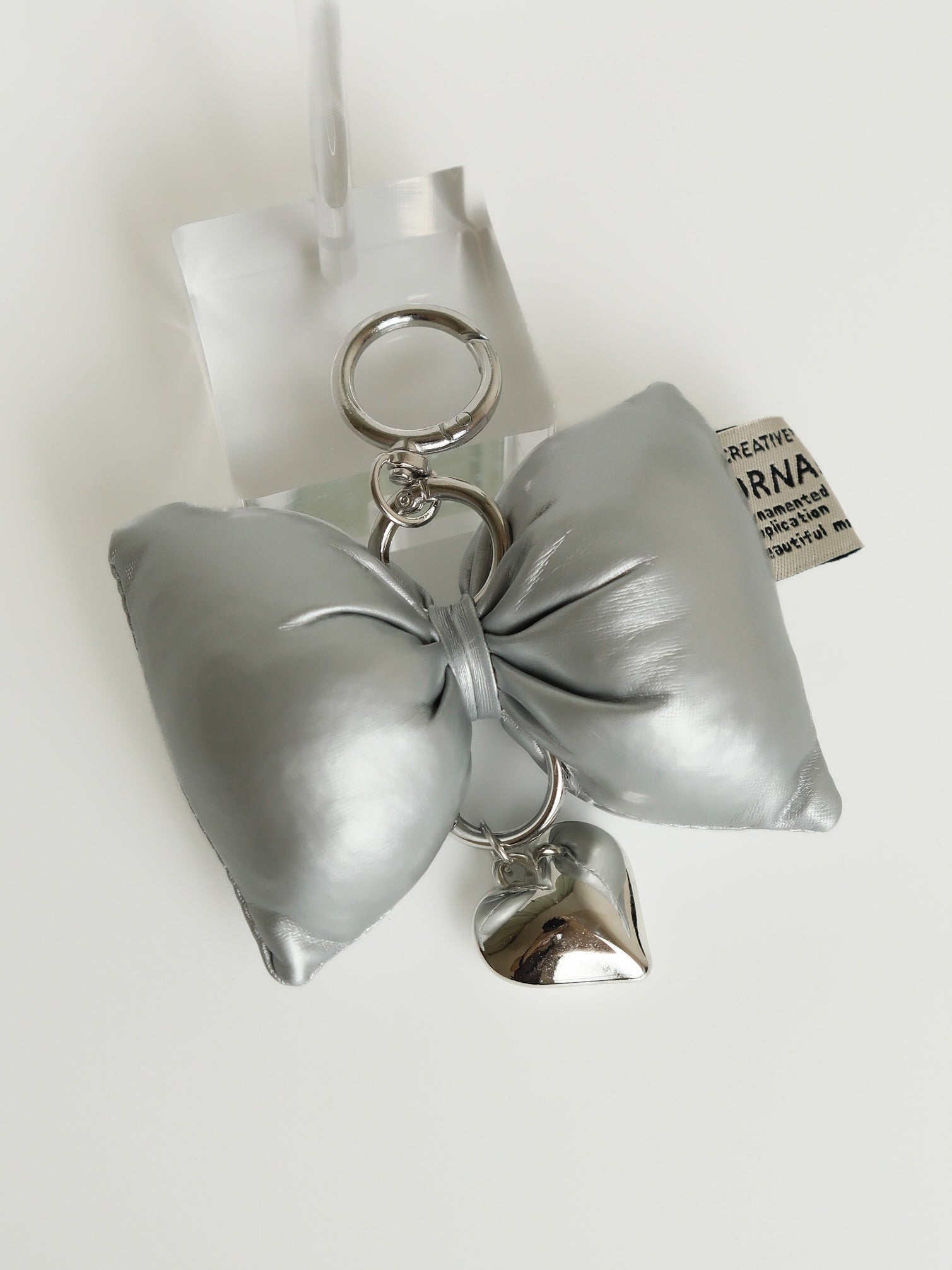 Leather Bow Keychain/Bag Accessory