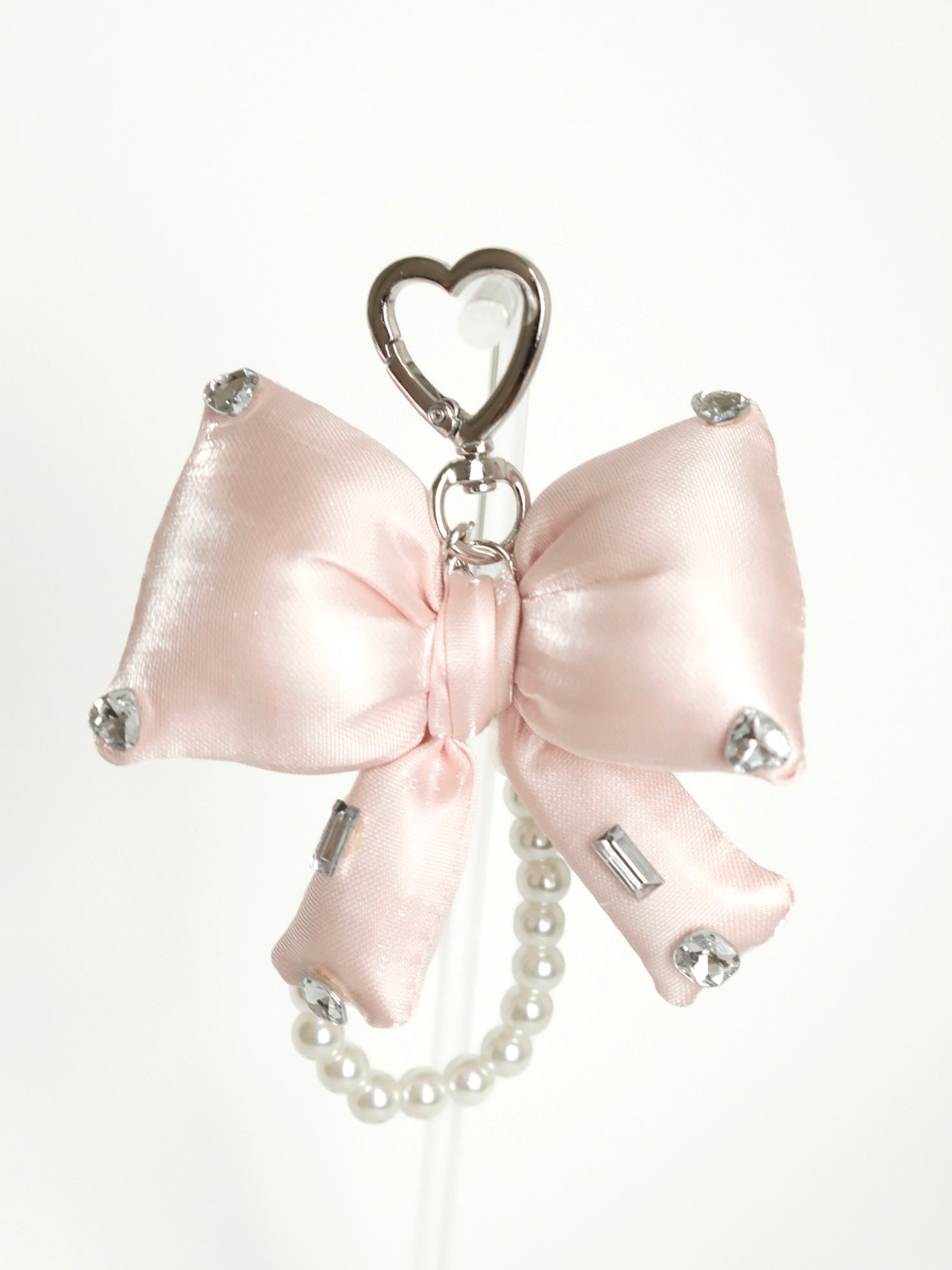Pearl Bow Keychain Bag Charm
