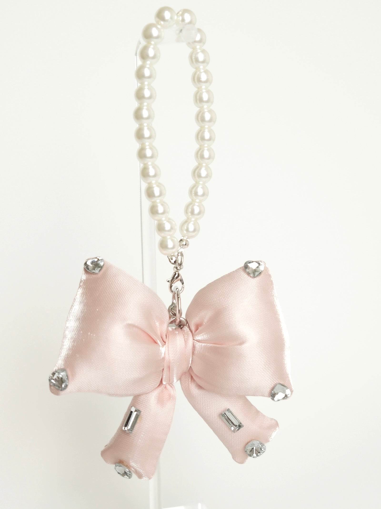Pearl Bow Keychain Bag Charm