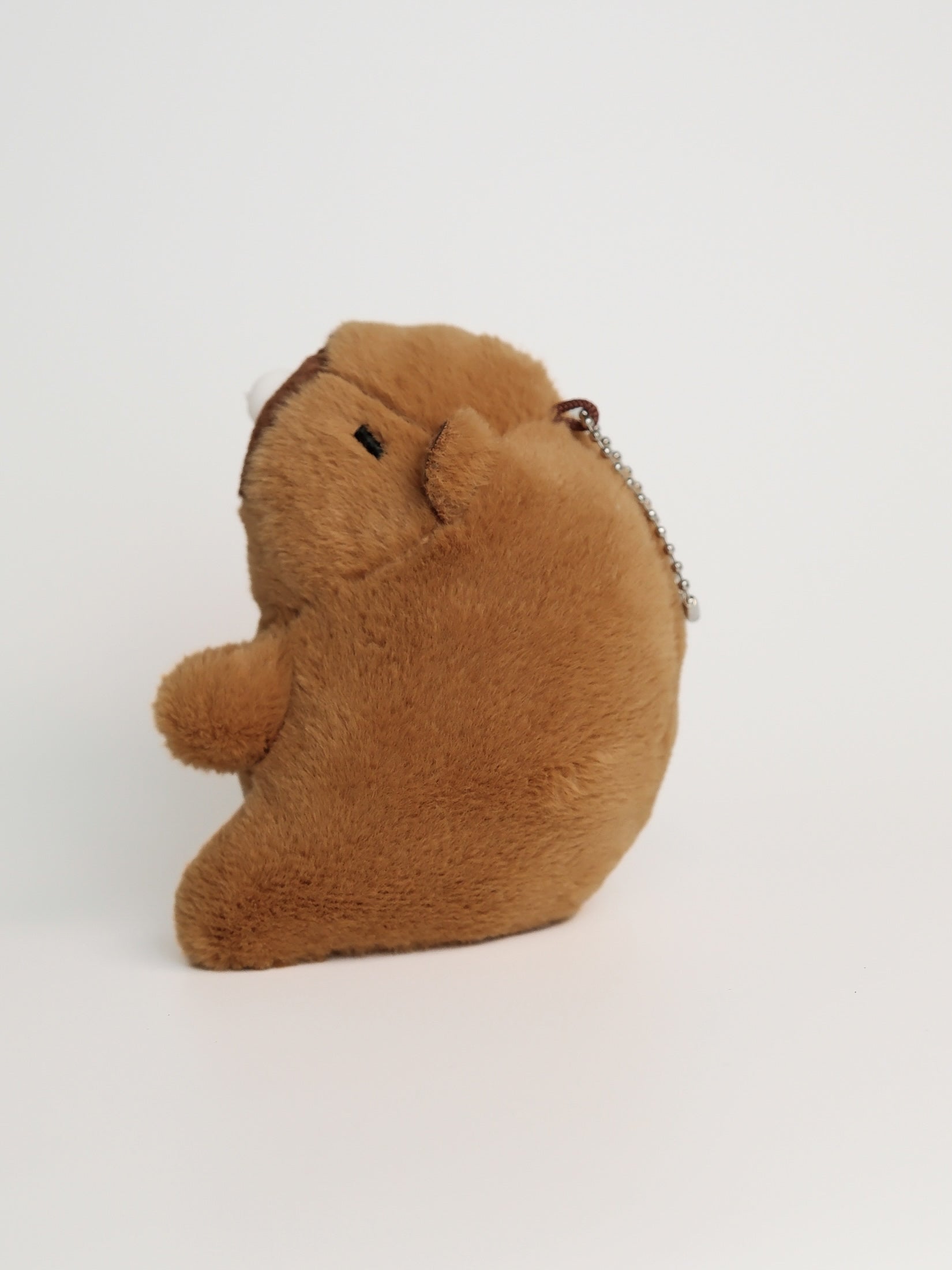 Bubble-Blowing Capybara Plush Keychain