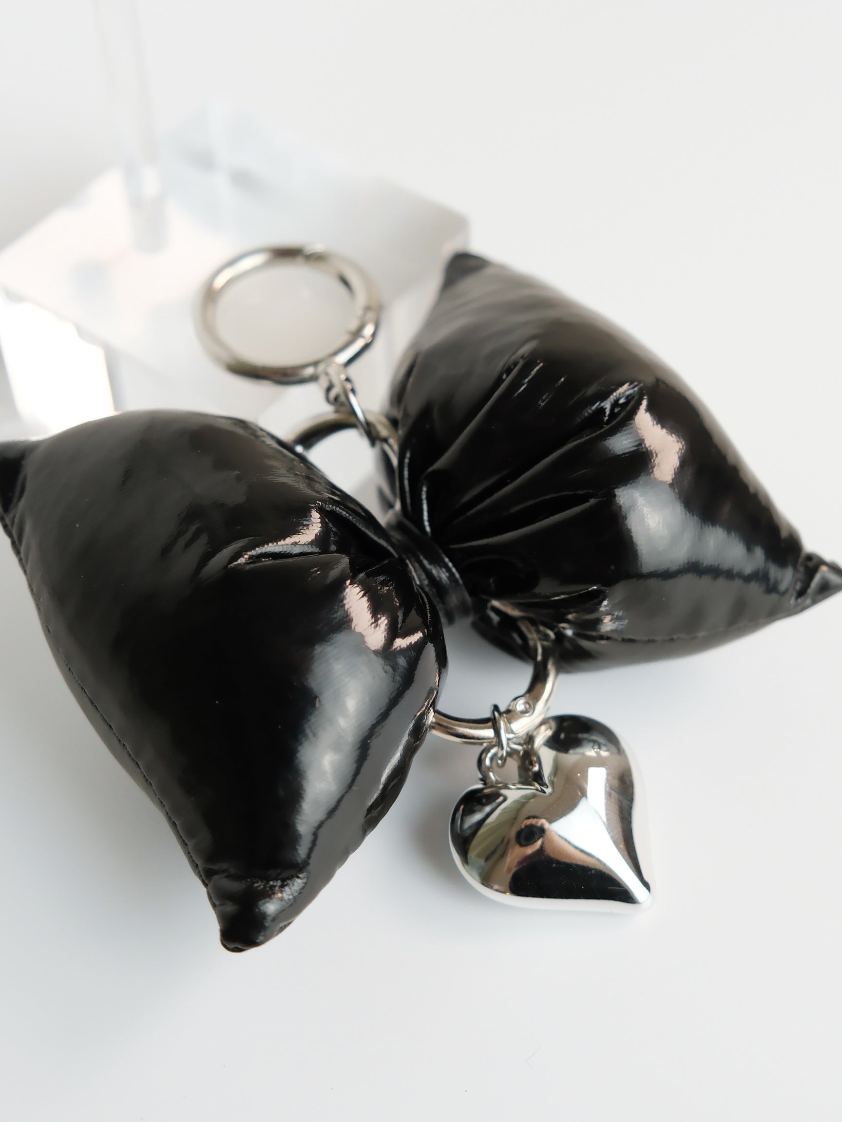 Leather Bow Keychain/Bag Accessory
