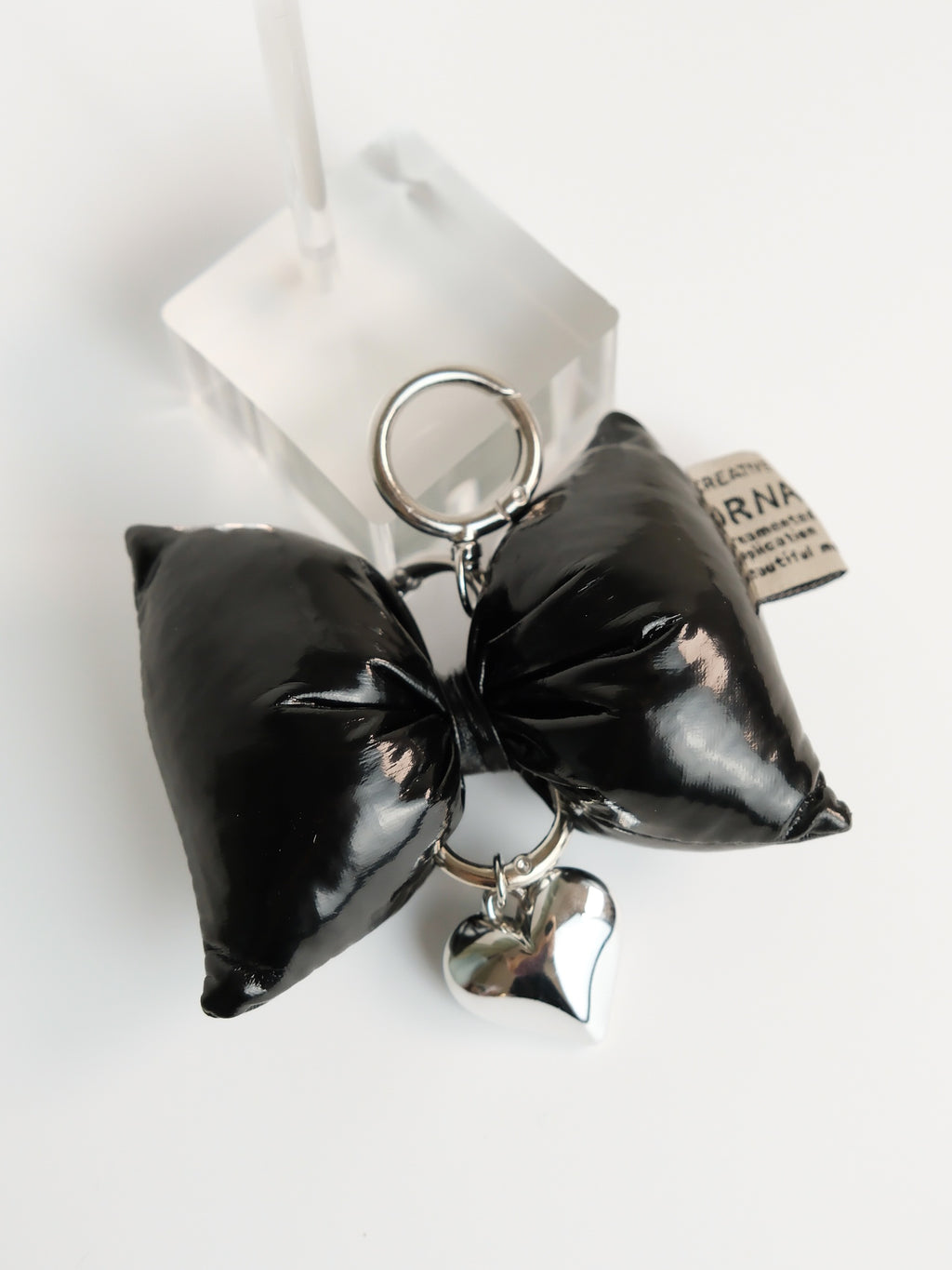 Leather Bow Keychain/Bag Accessory