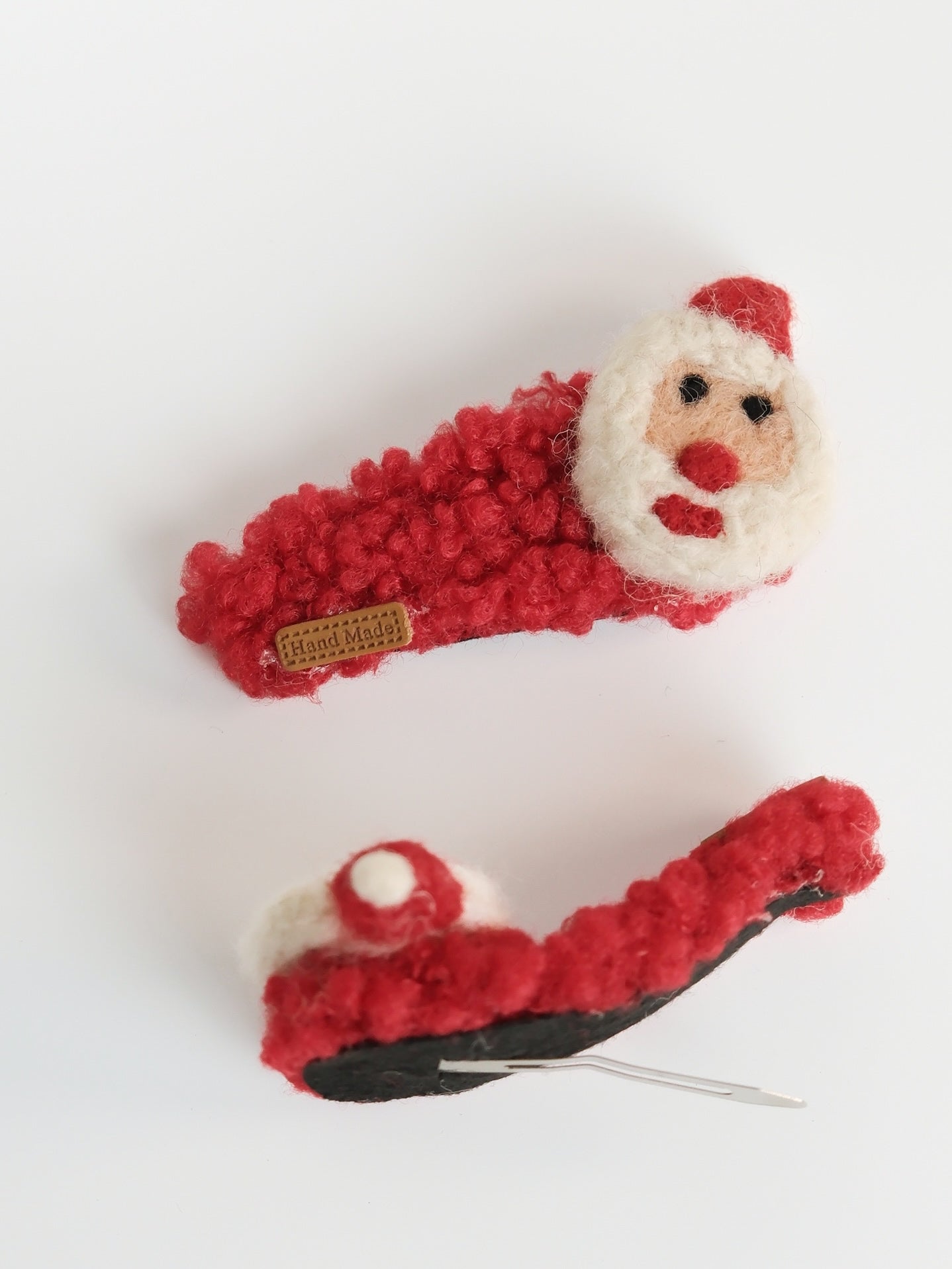 Santa Claus Plush Hair Clip