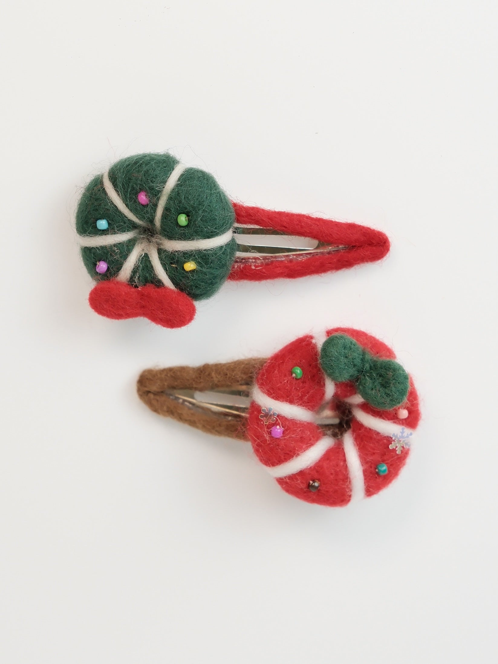 Christmas Wreath Hair Clips (Set of 2)