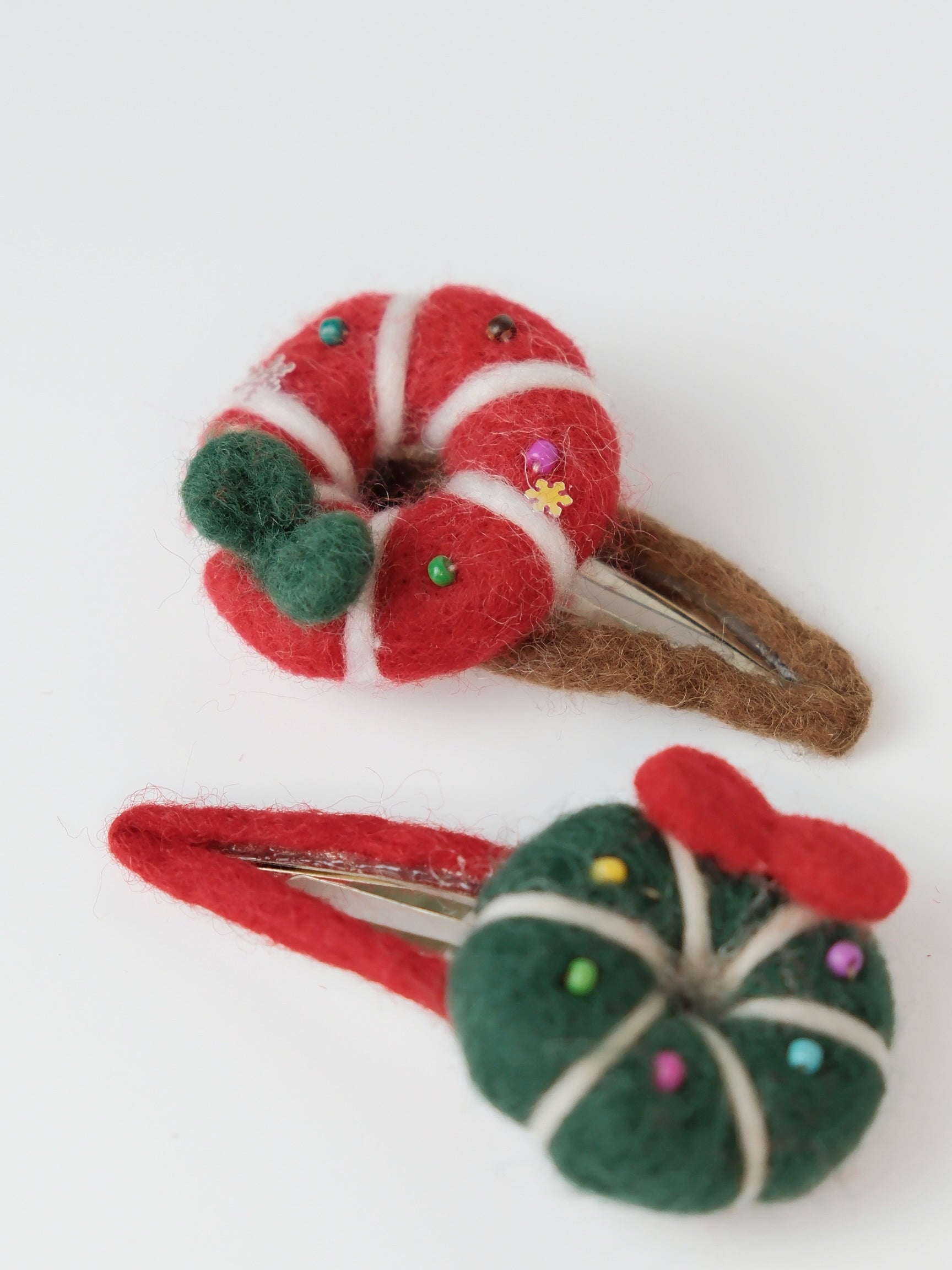 Christmas Wreath Hair Clips (Set of 2)
