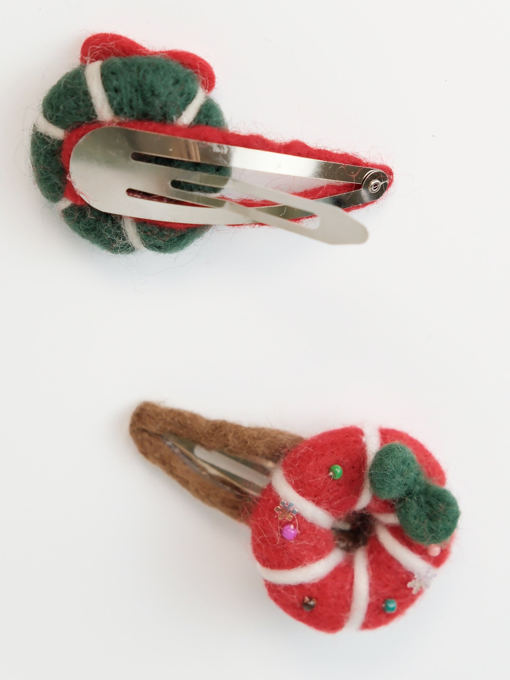 Christmas Wreath Hair Clips (Set of 2)