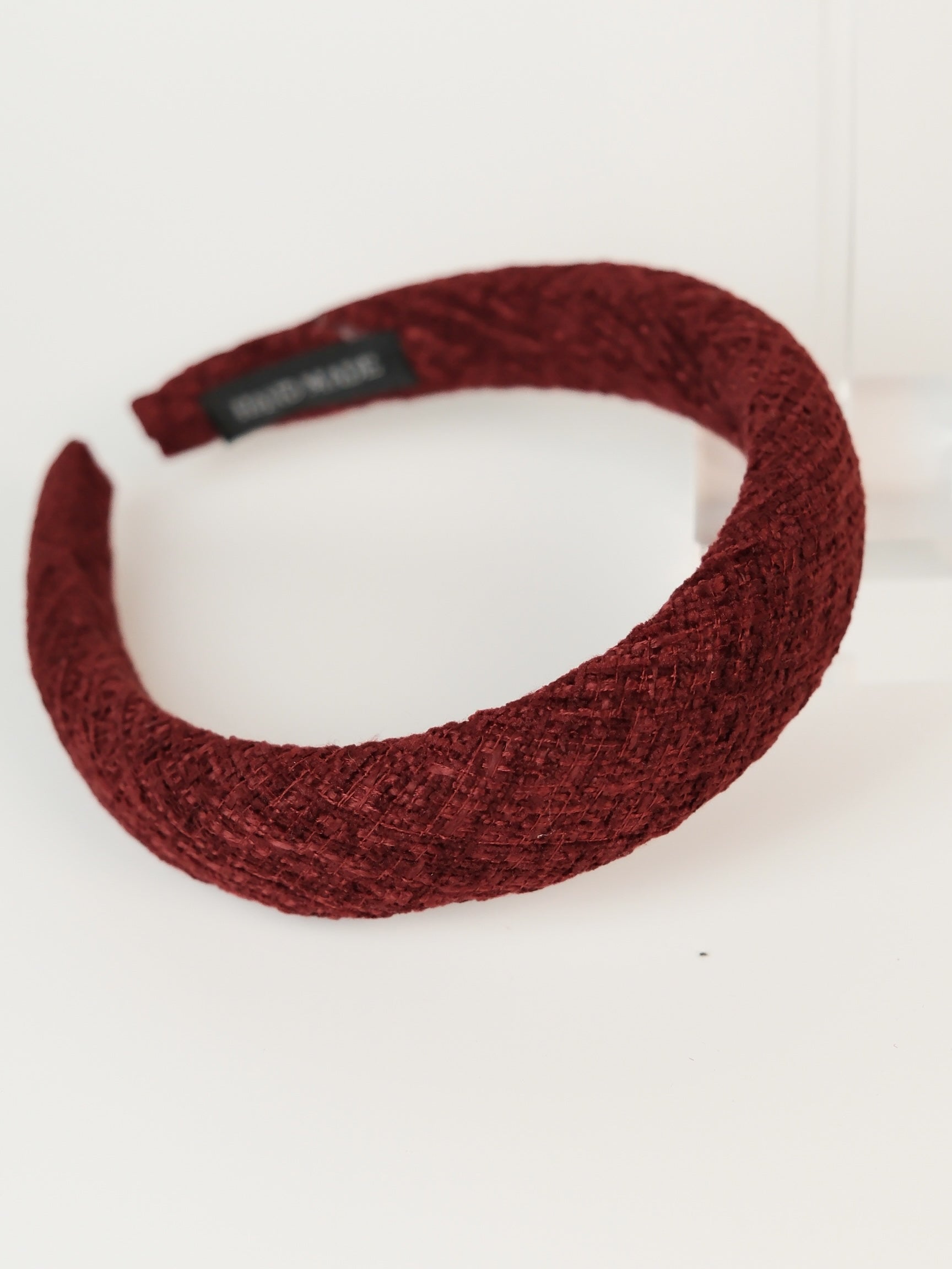 Vintage Red Tweed Headband