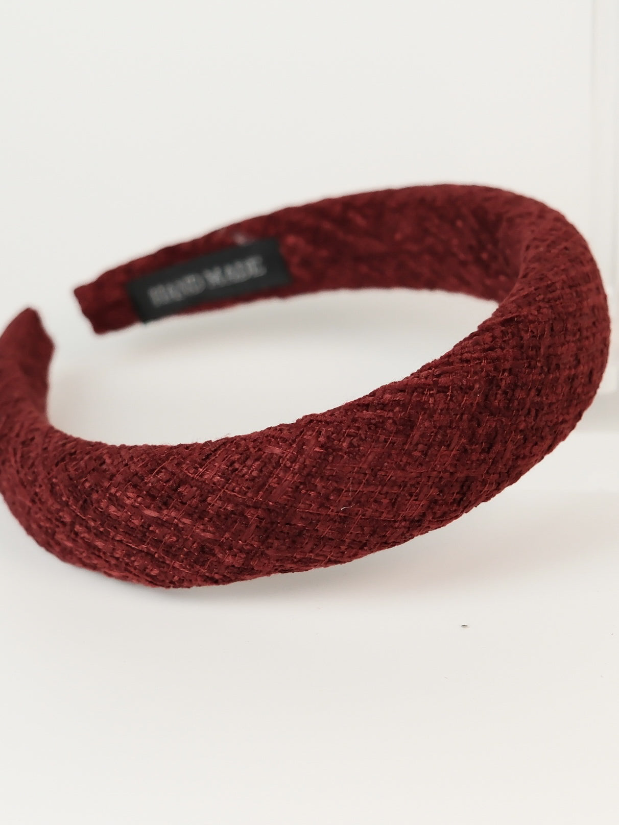 Vintage Red Tweed Headband