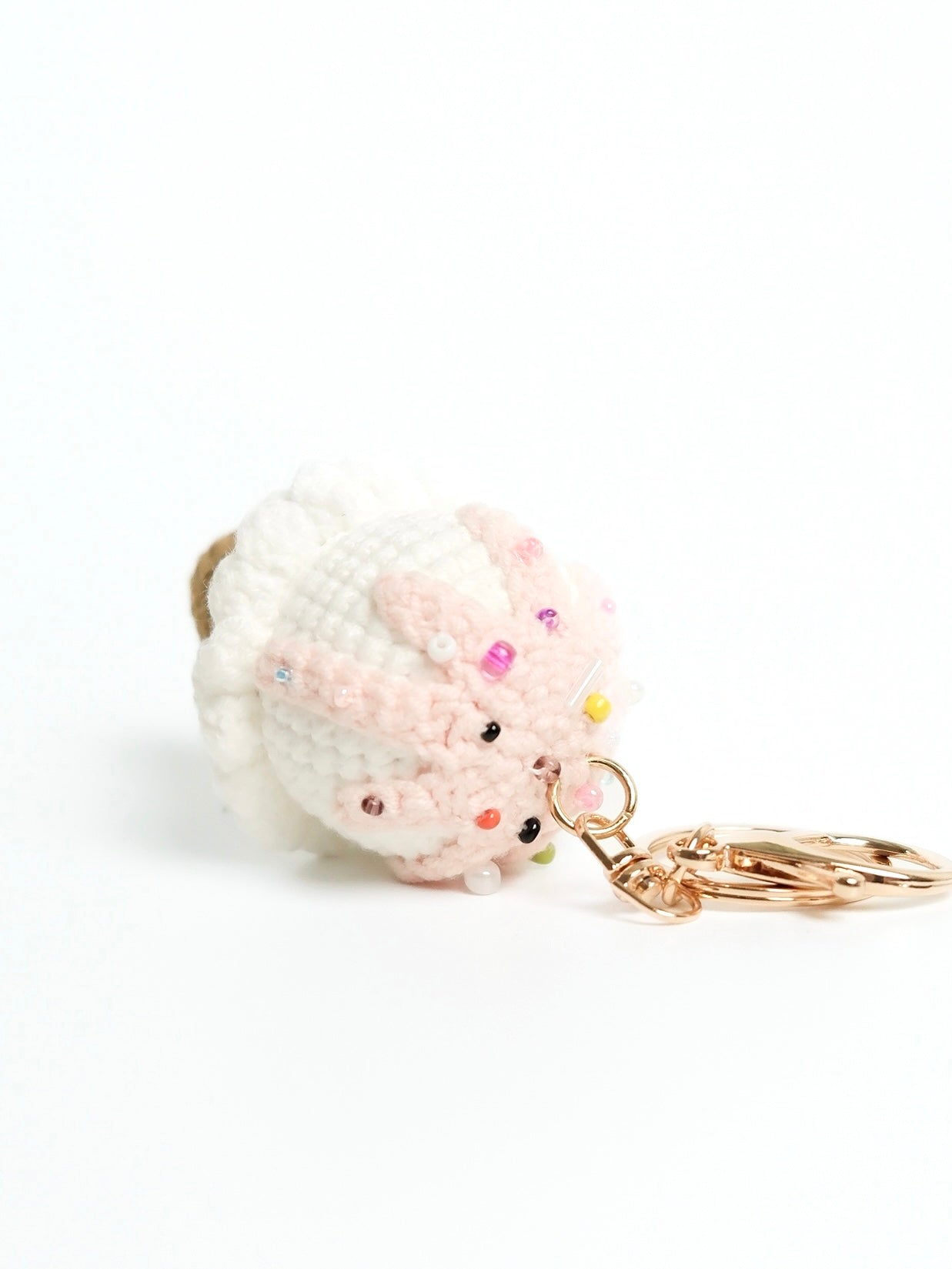 Crochet Ice Cream Keychain Bag Charm