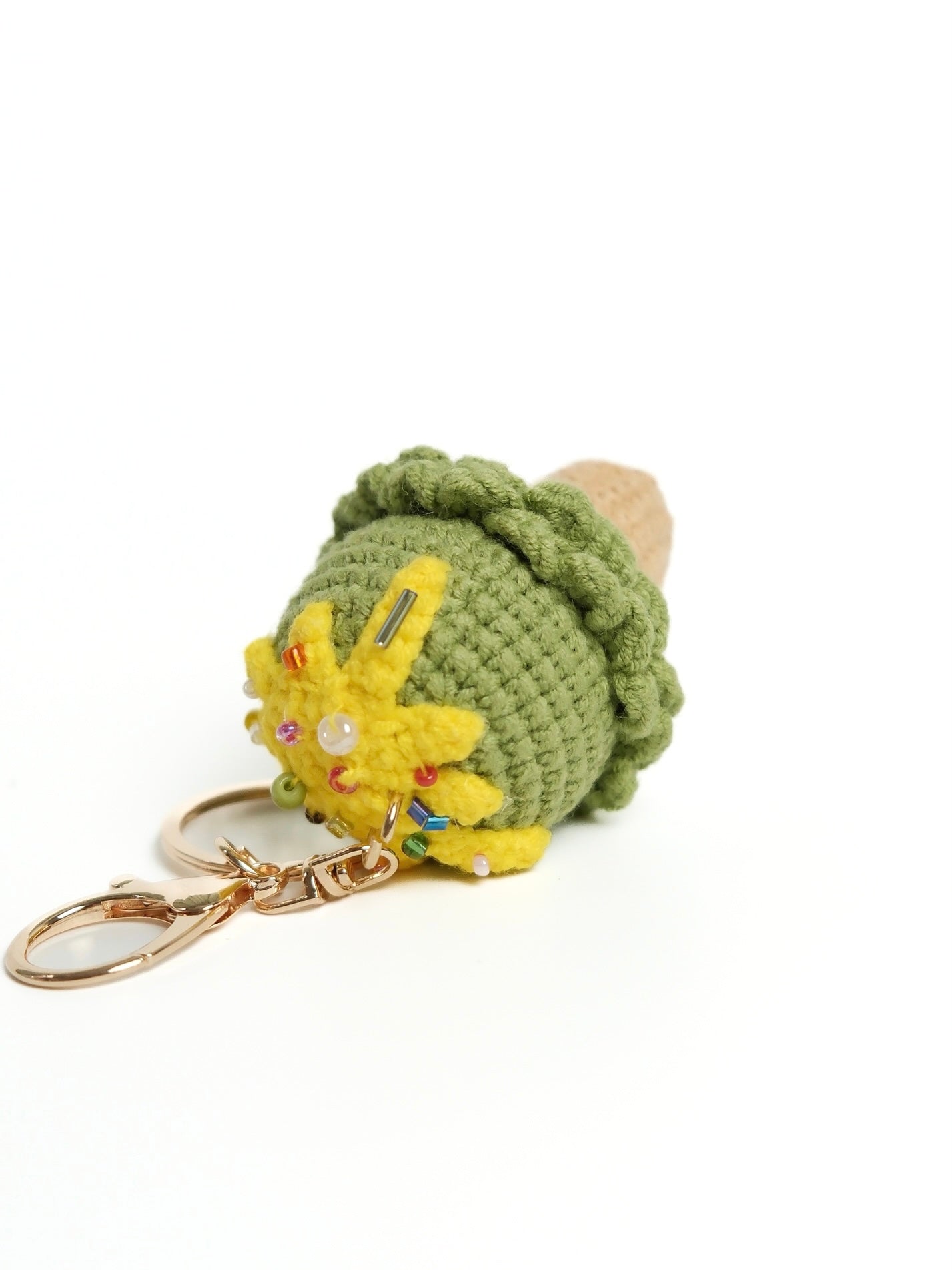 Crochet Ice Cream Keychain Bag Charm