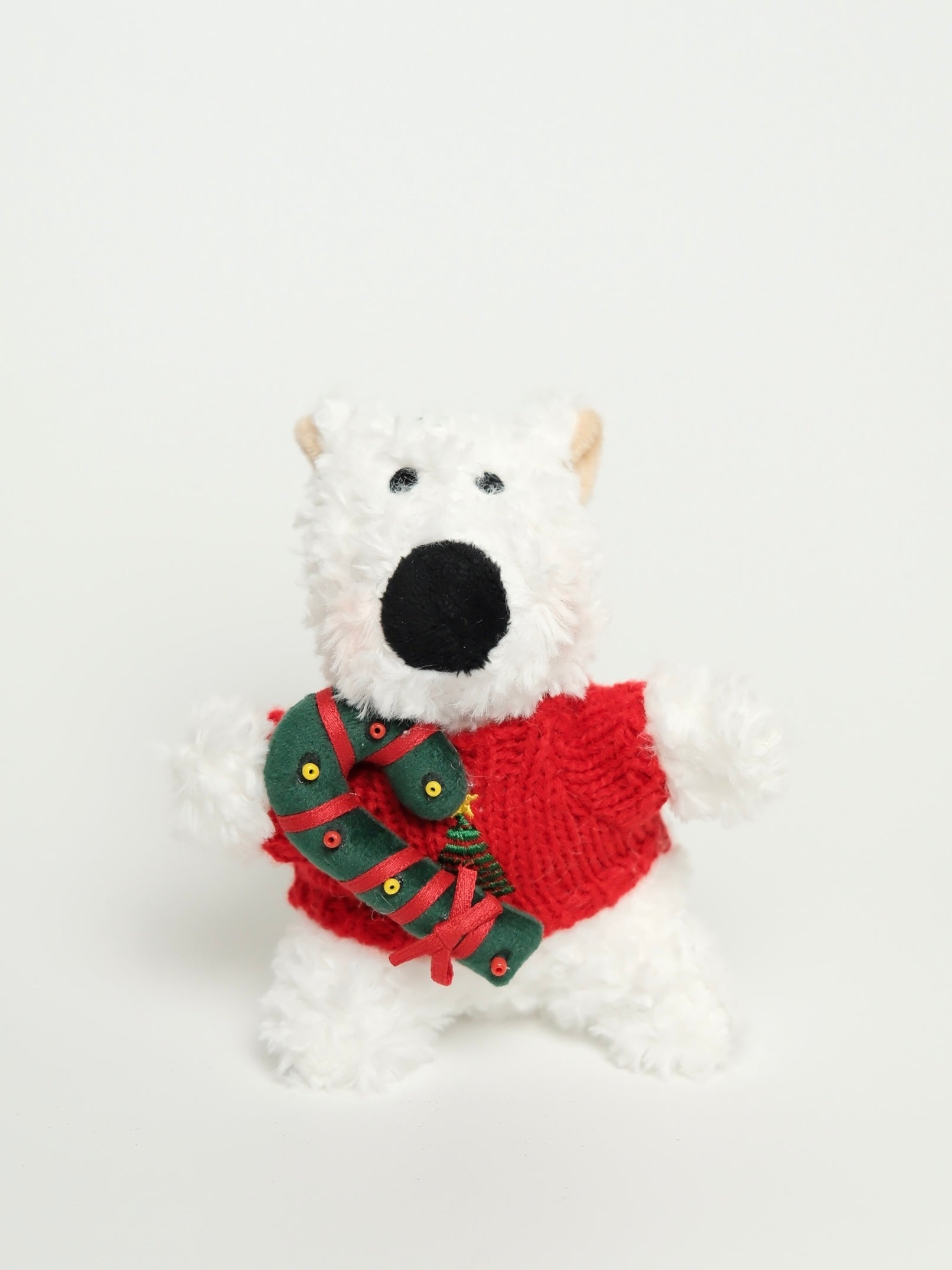 Westie Christmas Plush Keychain