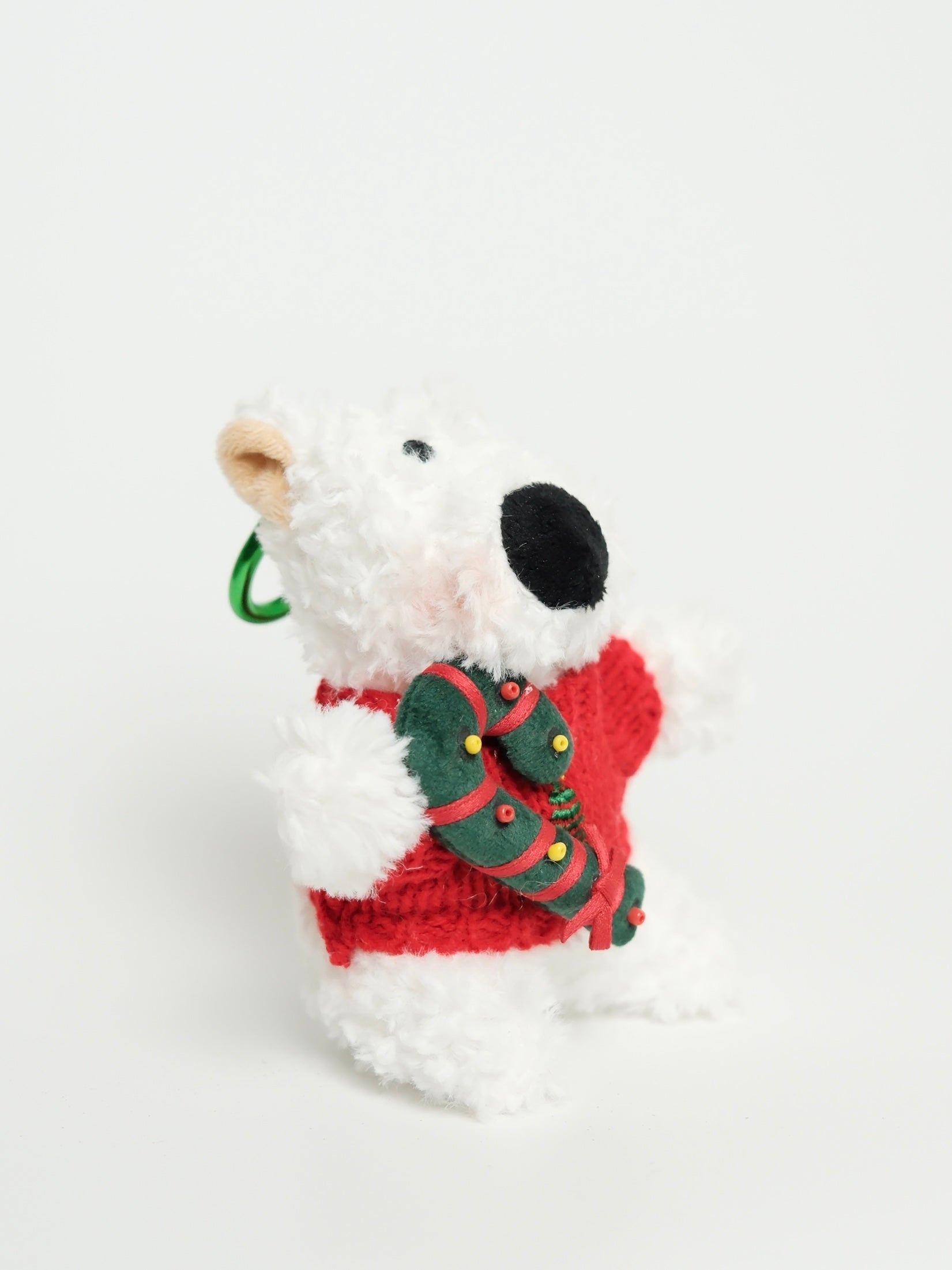 Westie Christmas Plush Keychain