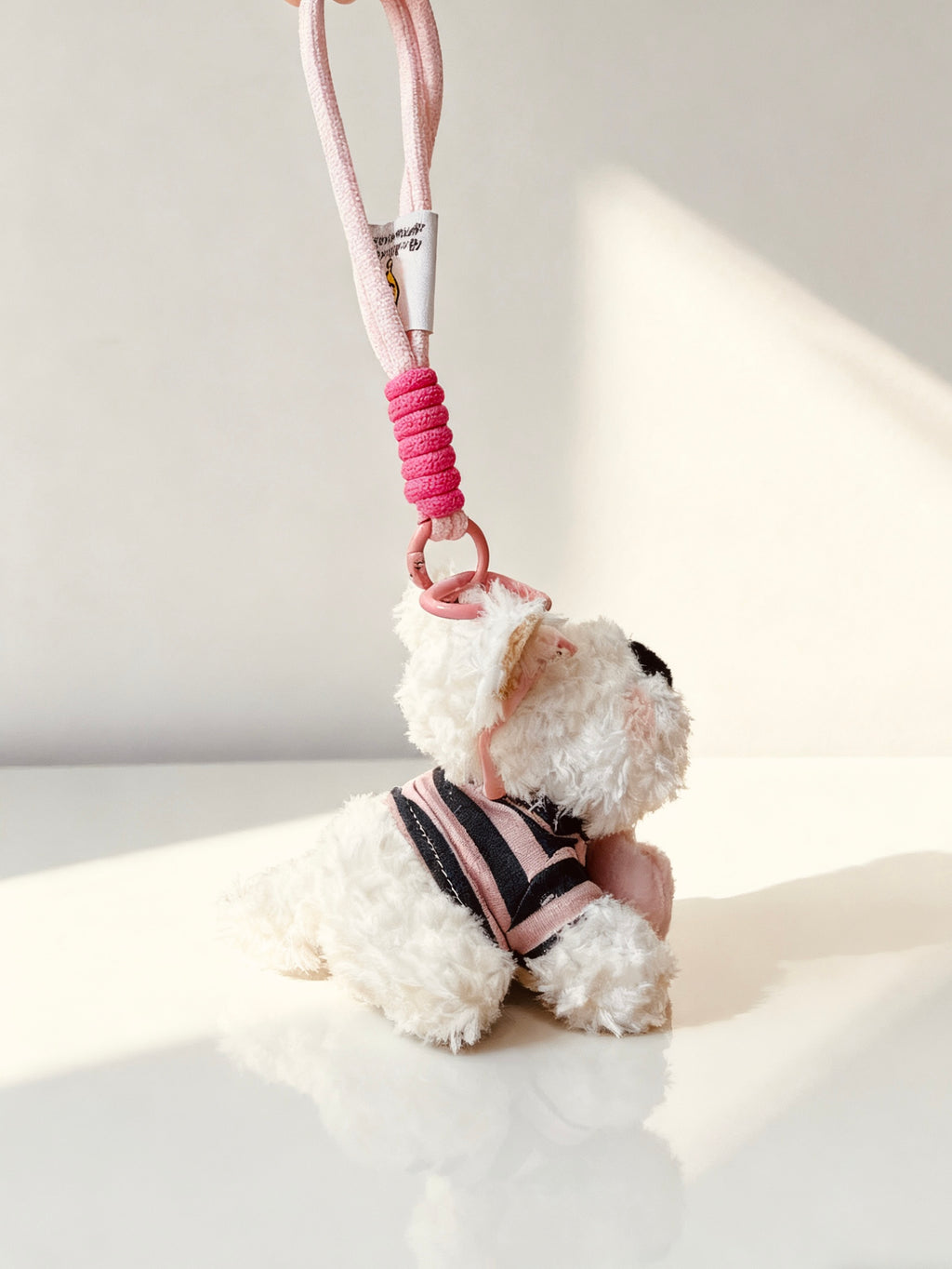 Cute West Highland White Terrier Stuffed Charm Keychain
