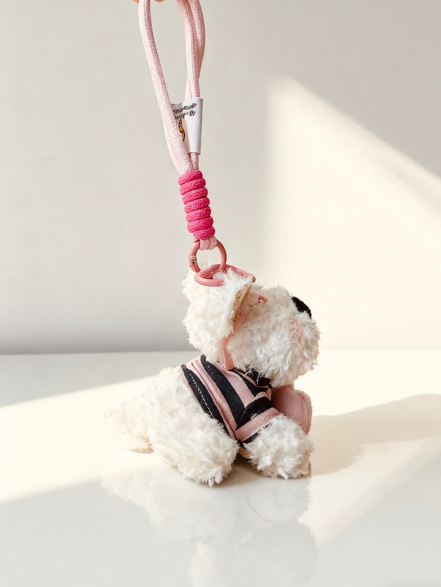 Cute West Highland White Terrier Stuffed Charm Keychain