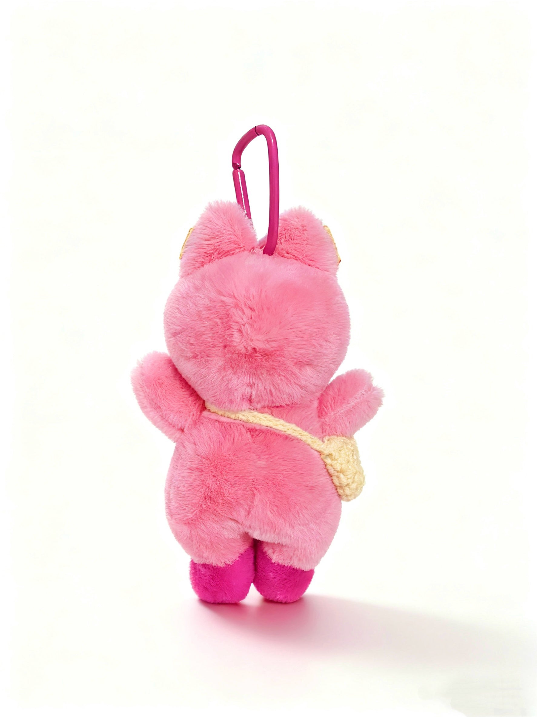 Cute Kitty Bag Charm with Yellow Bow